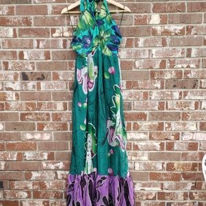 Silk Halter top maxi sundress